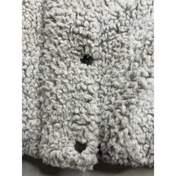 Thread and Supply Vest Fuzzy Sherpa Oatmeal Size Large - Picture 5 of 12